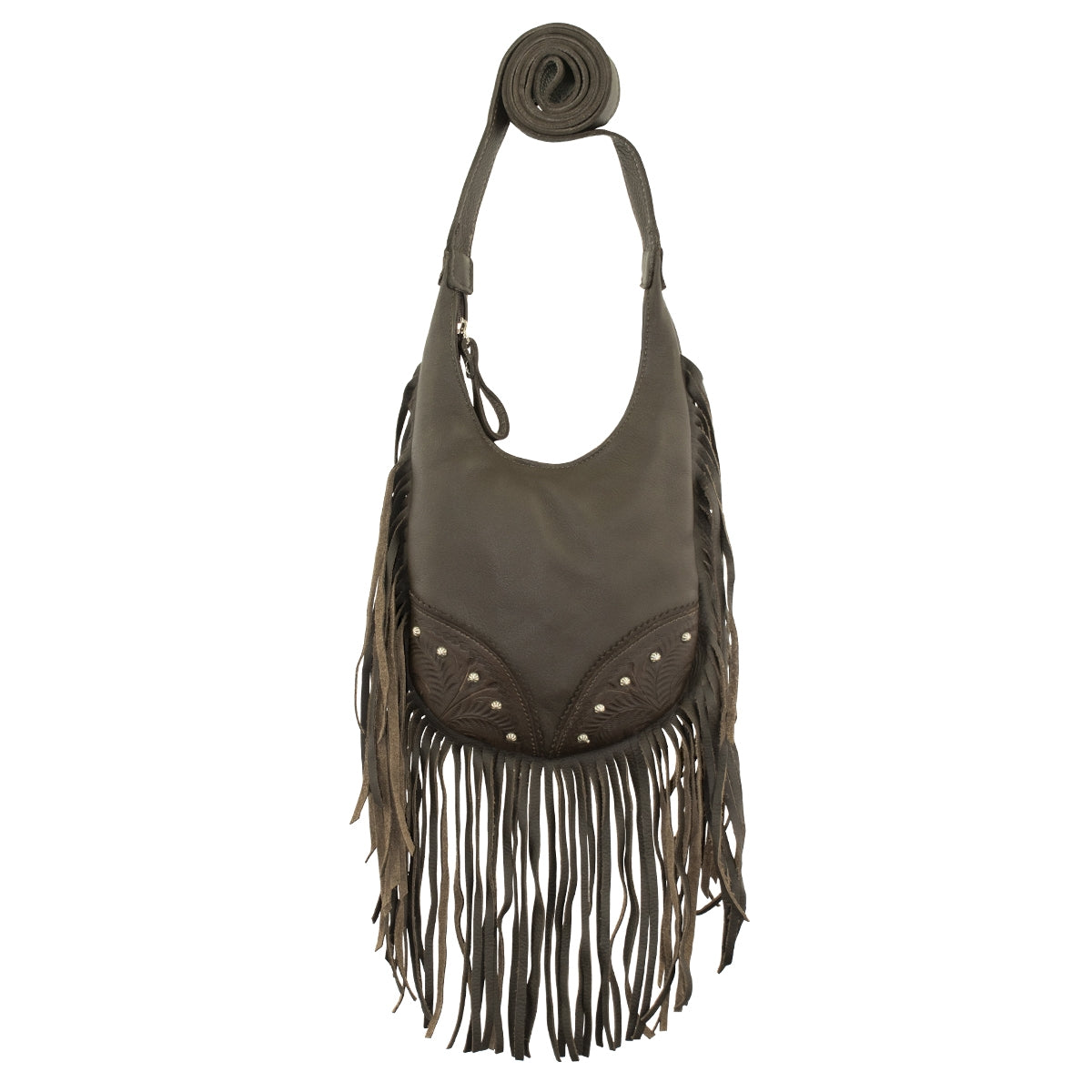 Amercian West Fringed Cowgirl Hobo Crossbody Bag