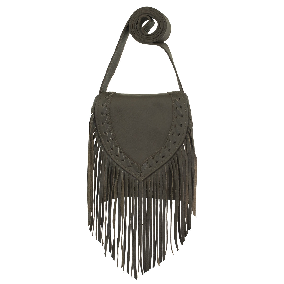 American West Fringed Cowgirl Flap Crossbody Bag