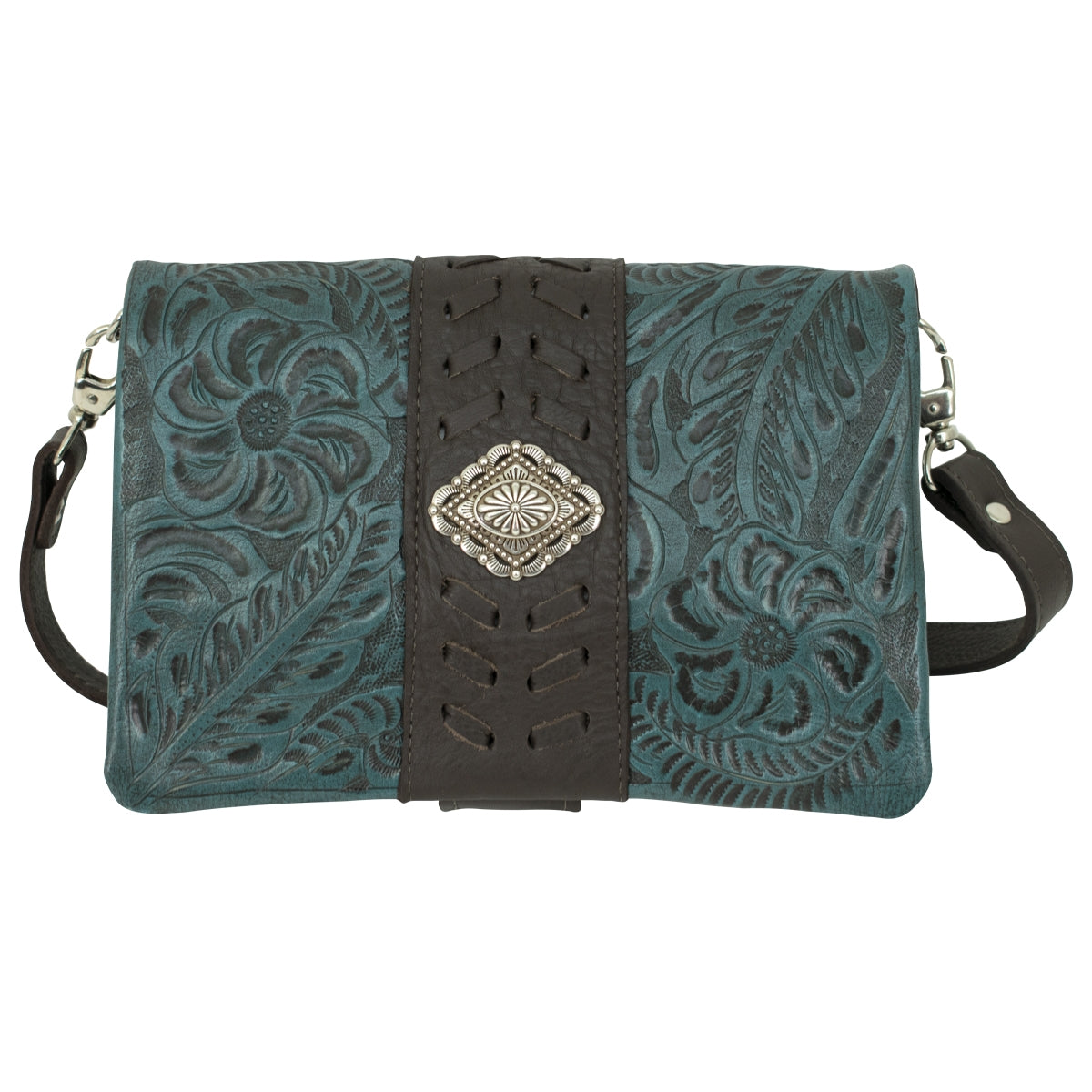 American West Large Grab-And-Go Foldover Crossbody Bag