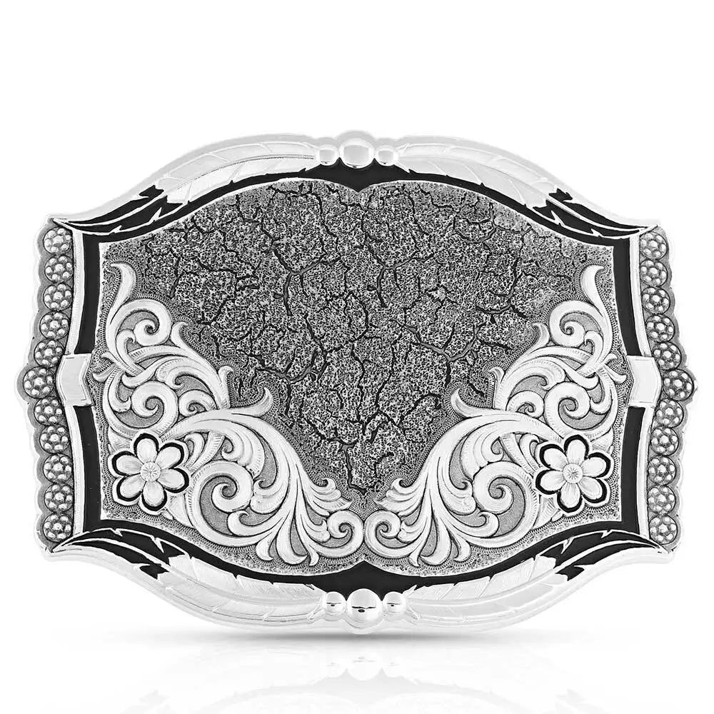 Montana Silversmiths Cracked Earth Monochrome Buckle