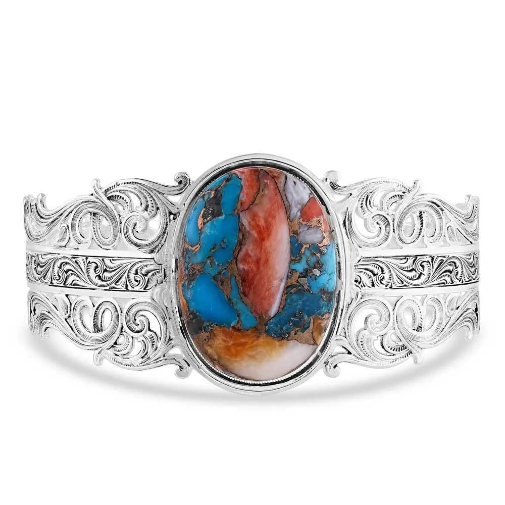 Montana Silversmiths Mountain Glacier Stone Cascade Bracelet