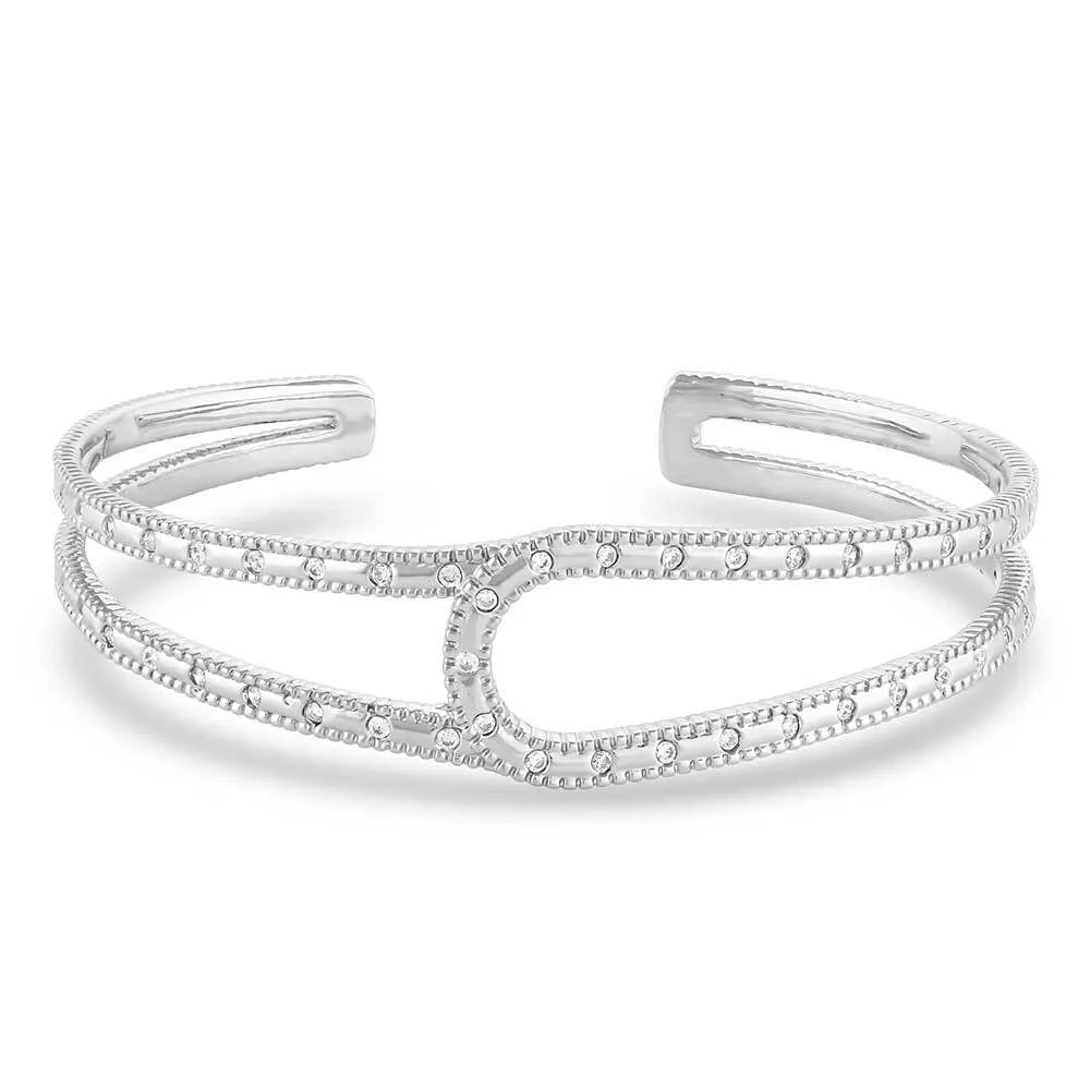 Montana Silversmiths In Step Crystal Cuff Bracelet
