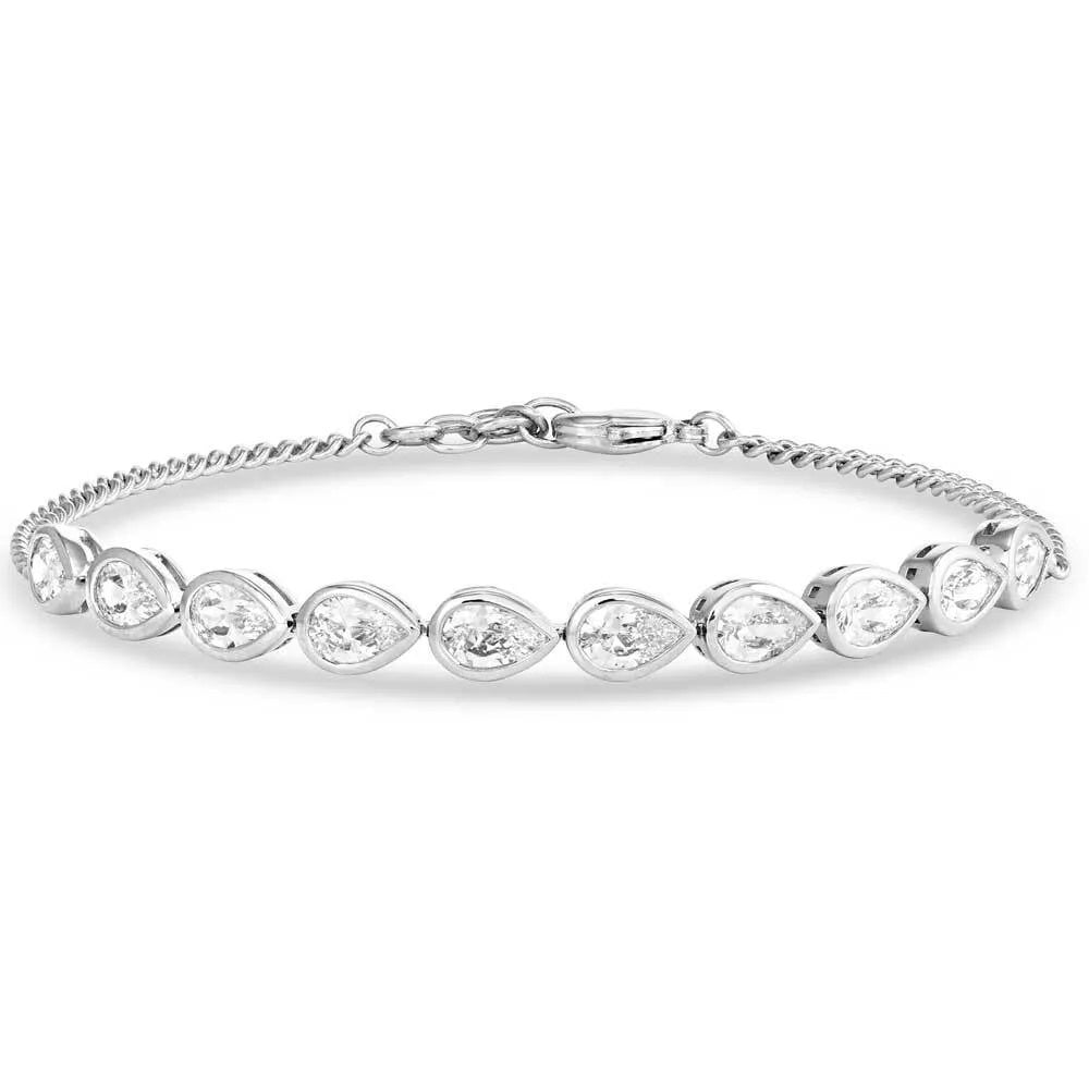 Montana Silversmiths First Light Crystal Teardrop Bracelet