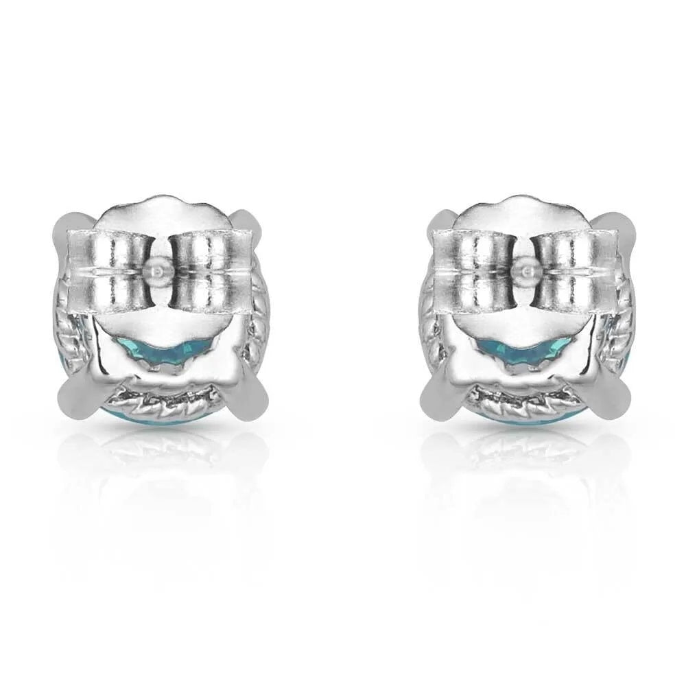 Montana Silversmiths Luminescent Blue Post Earrings
