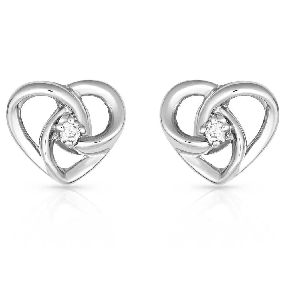 Montana Silversmiths Starlight Infinity Heart Earrings