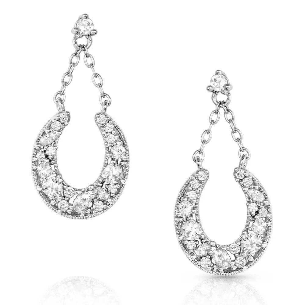 Montana Silversmiths Intentional Luck Crystal Drop Earrings