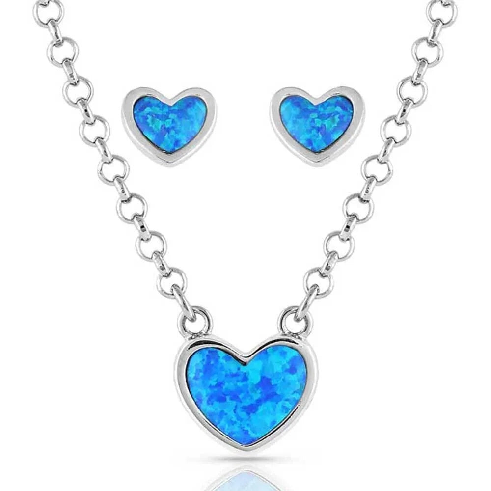 Montana Silversmiths Hidden Lake Glacial Pools Jewelry Set