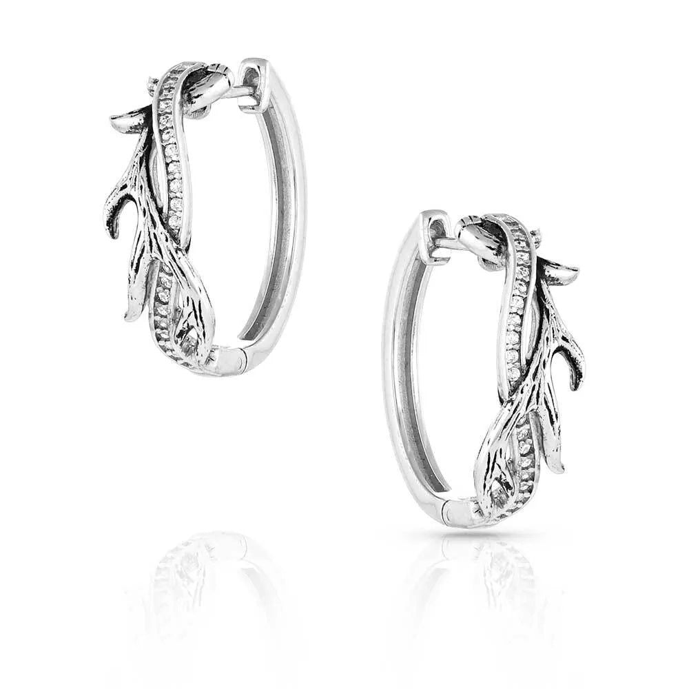 Montana Silversmiths Rooted in Stone Silver Earrings