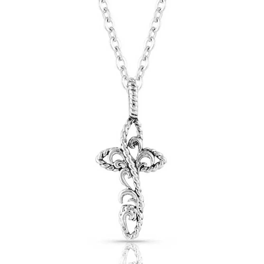 Montana Silversmiths Hold Steady Faith Cross Necklace