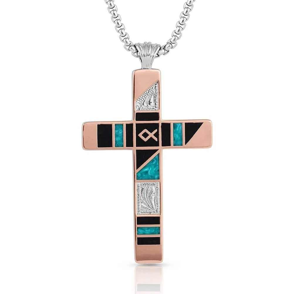 Montana Silversmiths Fishermen of Faith Cross Necklace