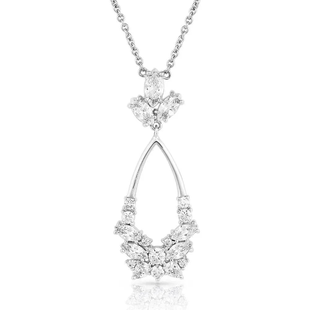 Montana Silversmiths Teardrop Masquerade Crystal Necklace