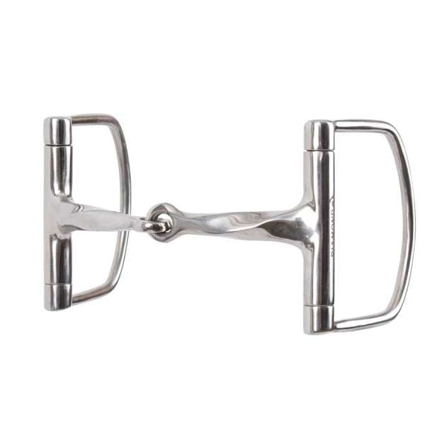Reinsman Diamond R Slow Twist D Ring Snaffle Bit