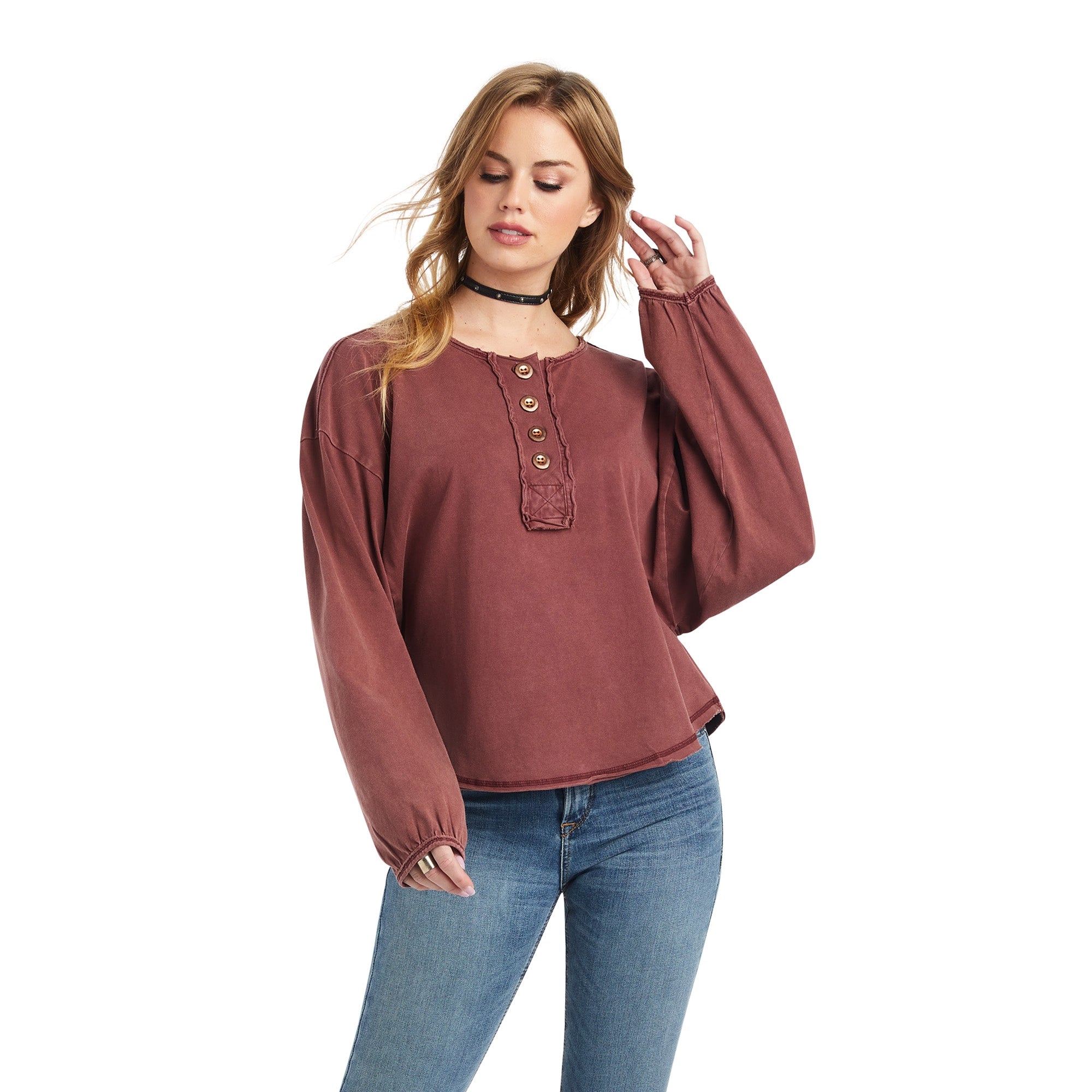 Ariat Ladies Pinon Henley Top