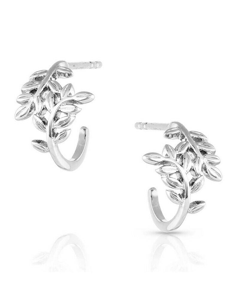 Montana Silversmiths Bending Branches Tiny Hoop Earrings