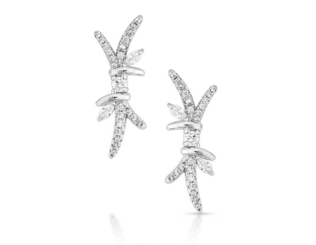Montana Silversmiths Elevated Barbed Wire Earrings