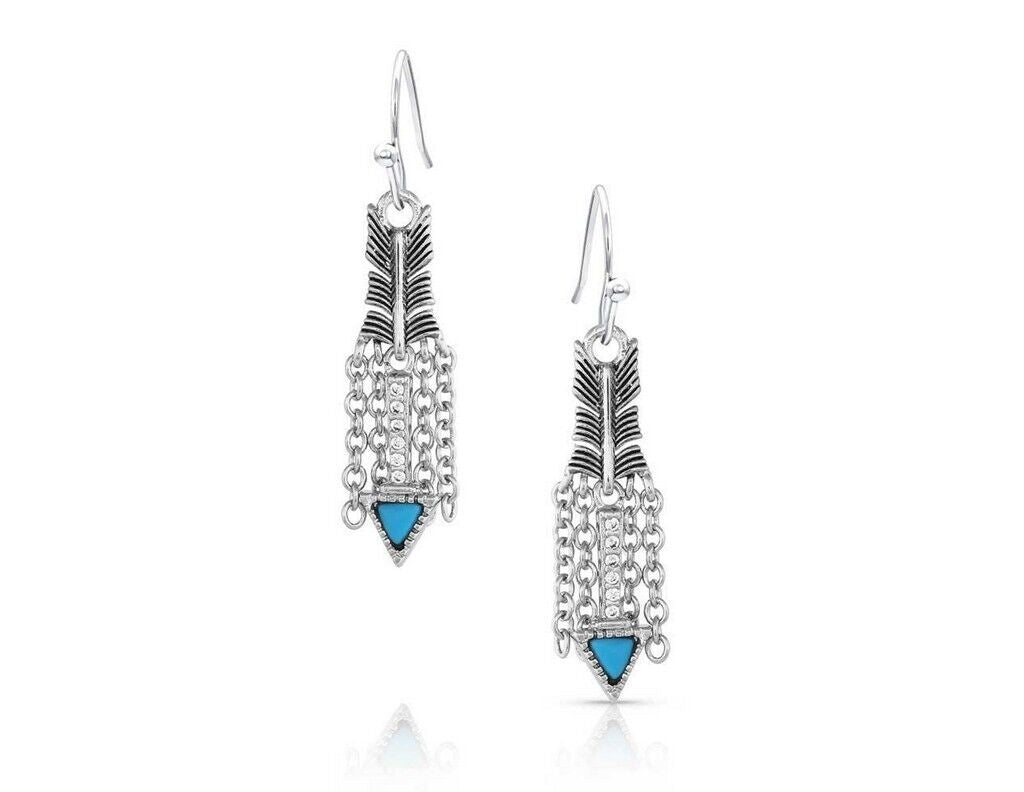 Montana Silversmiths Binding Freedom Turquoise Arrow Earrings