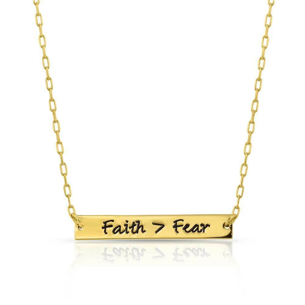 Montana Silversmiths Greater Faith Over Fear Necklace