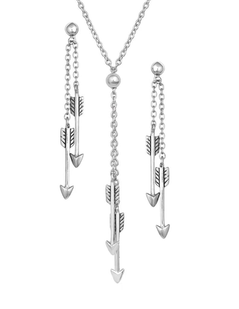 Montana Silversmiths Doubling Down Arrow Jewelry Set