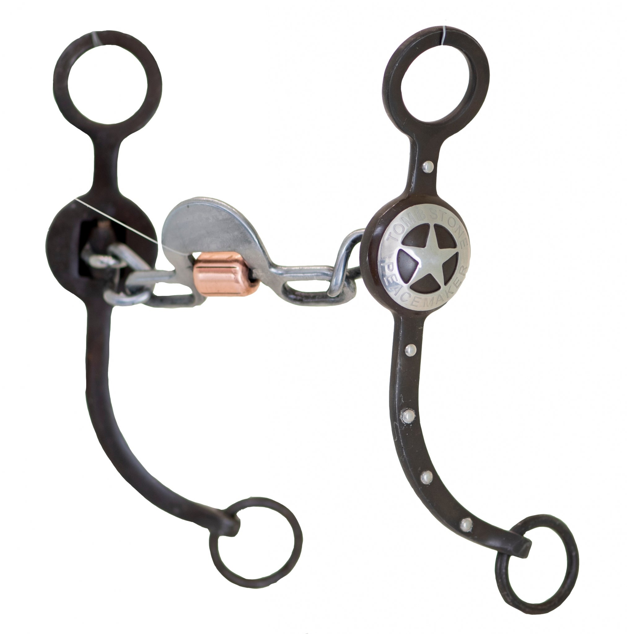 Partrade Cowboy Tack Tombstone Peacemaker Loose Ring Chain Spoon Bit