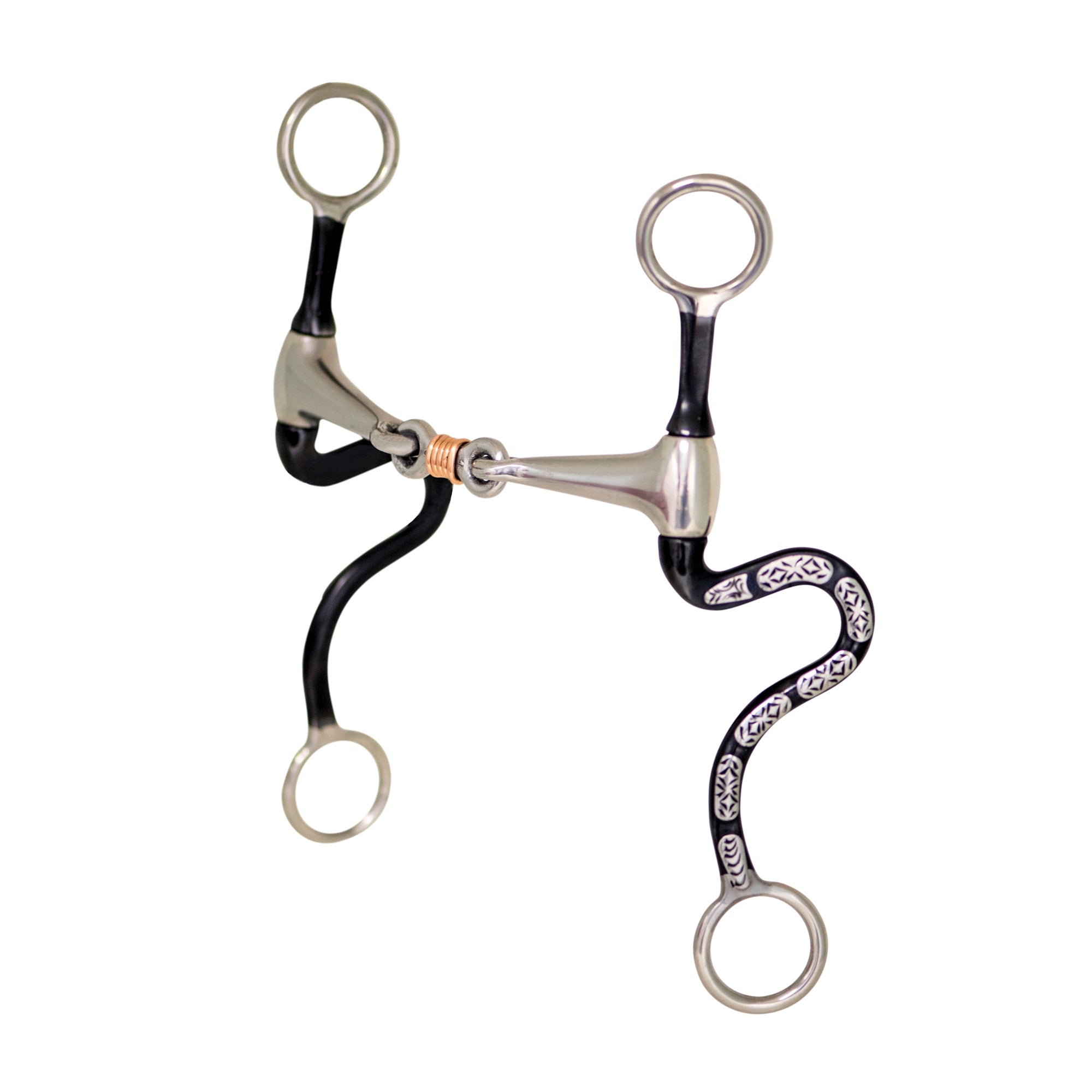 Partrade Cowboy Tack Diamond Back S Shank Dog Bone Bit
