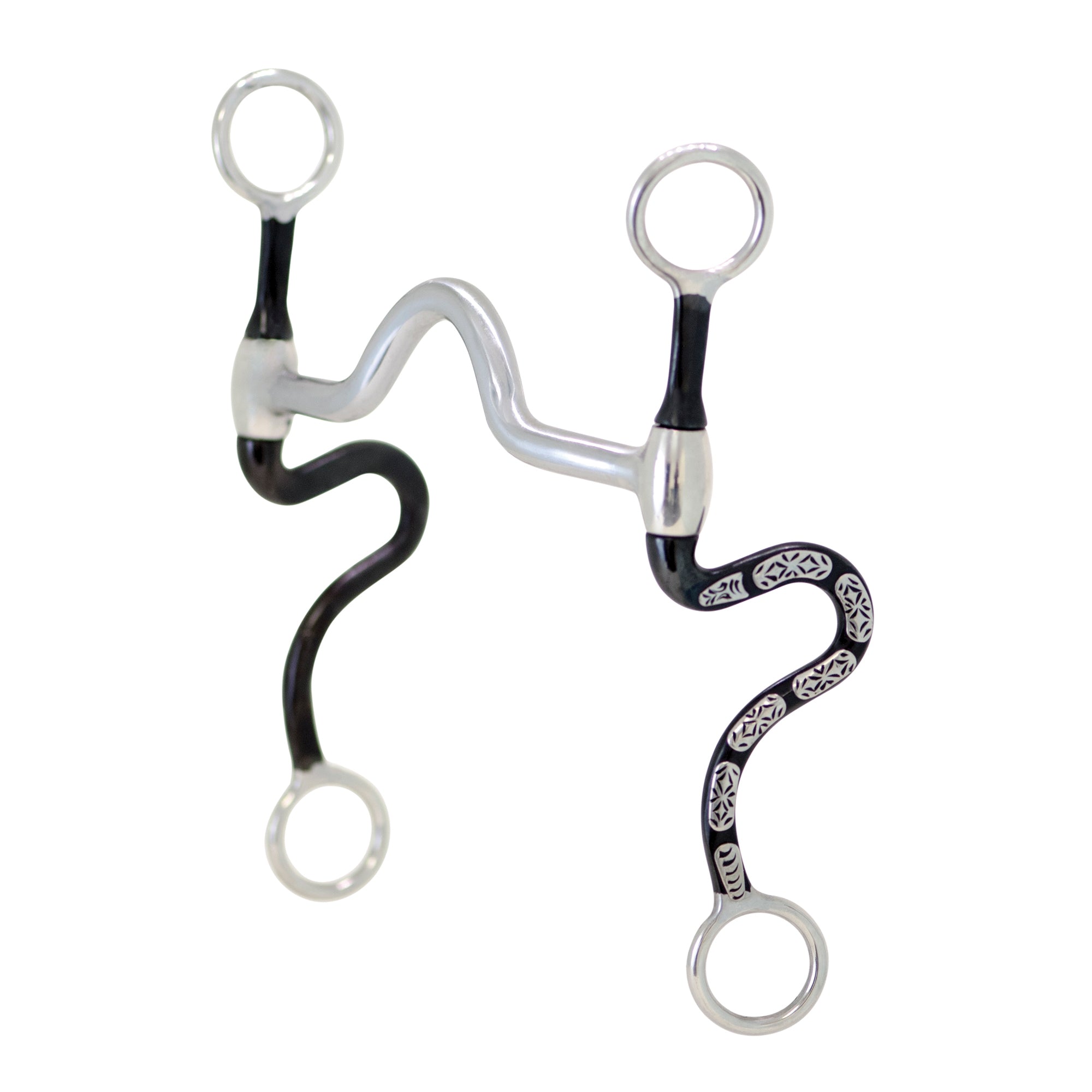 Partrade Cowboy Tack Diamond Back S Shank Medium Port Bit