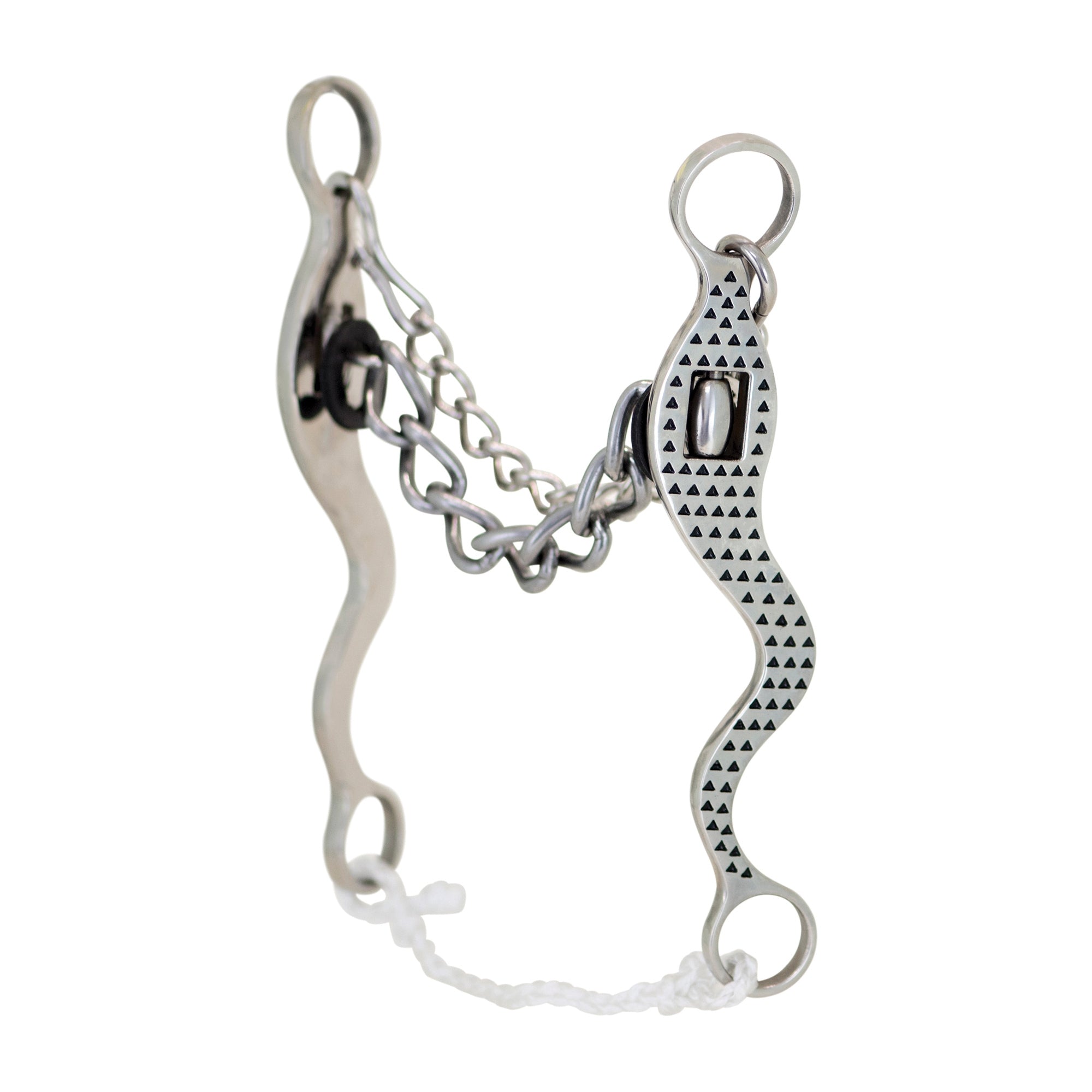 Partrade Cowboy Tack Black Rasp Chain Bit