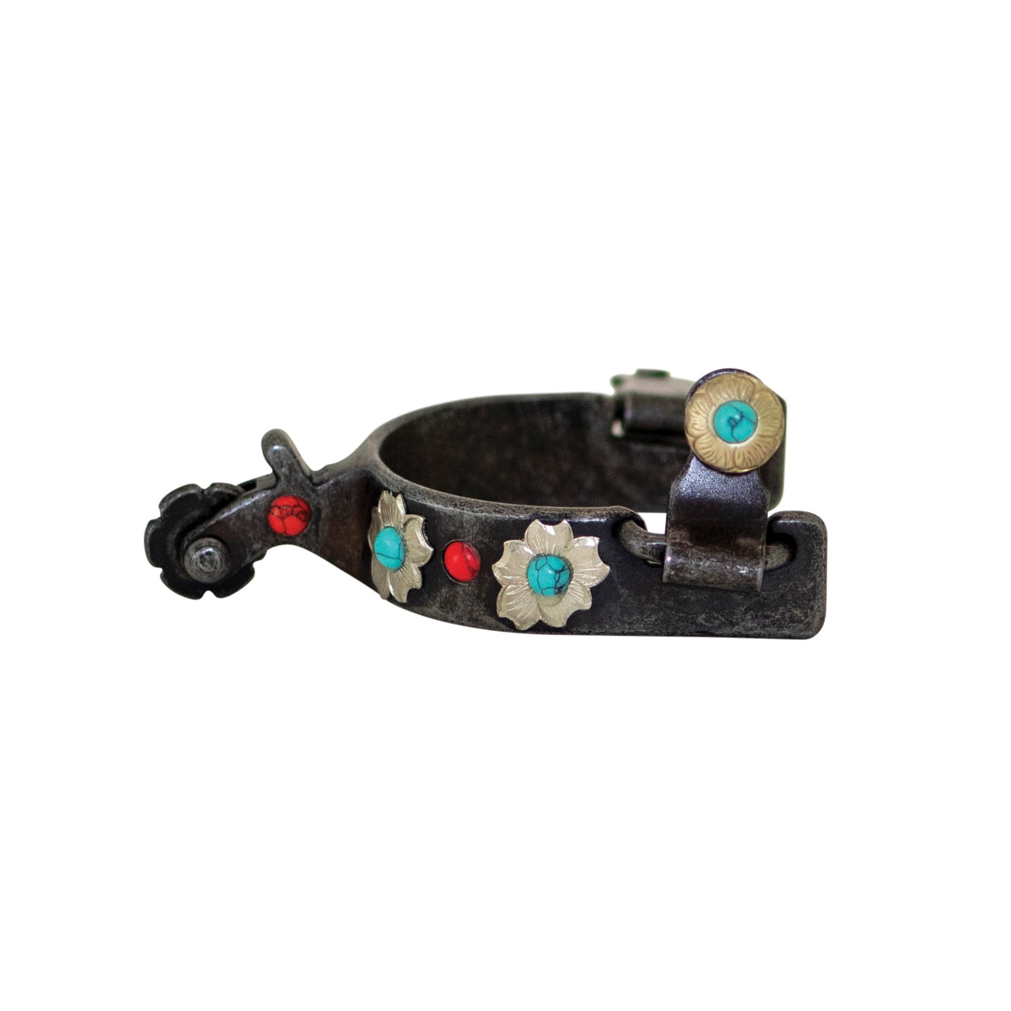 Partrade Cowboy Tack Southwest Medium Cup Floral Spurs