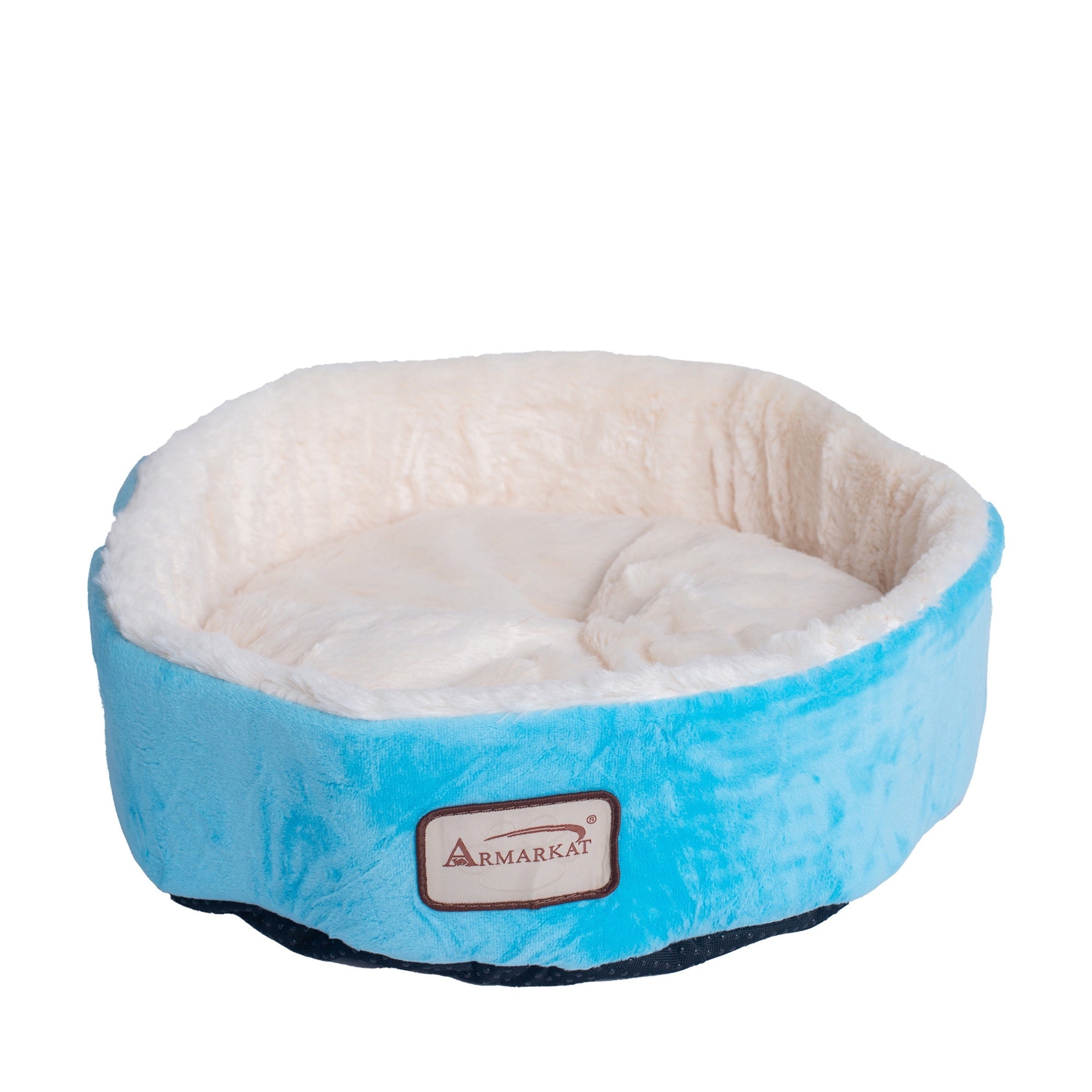 Armarkat 15in Soft Plush Round Donut Cat Bed