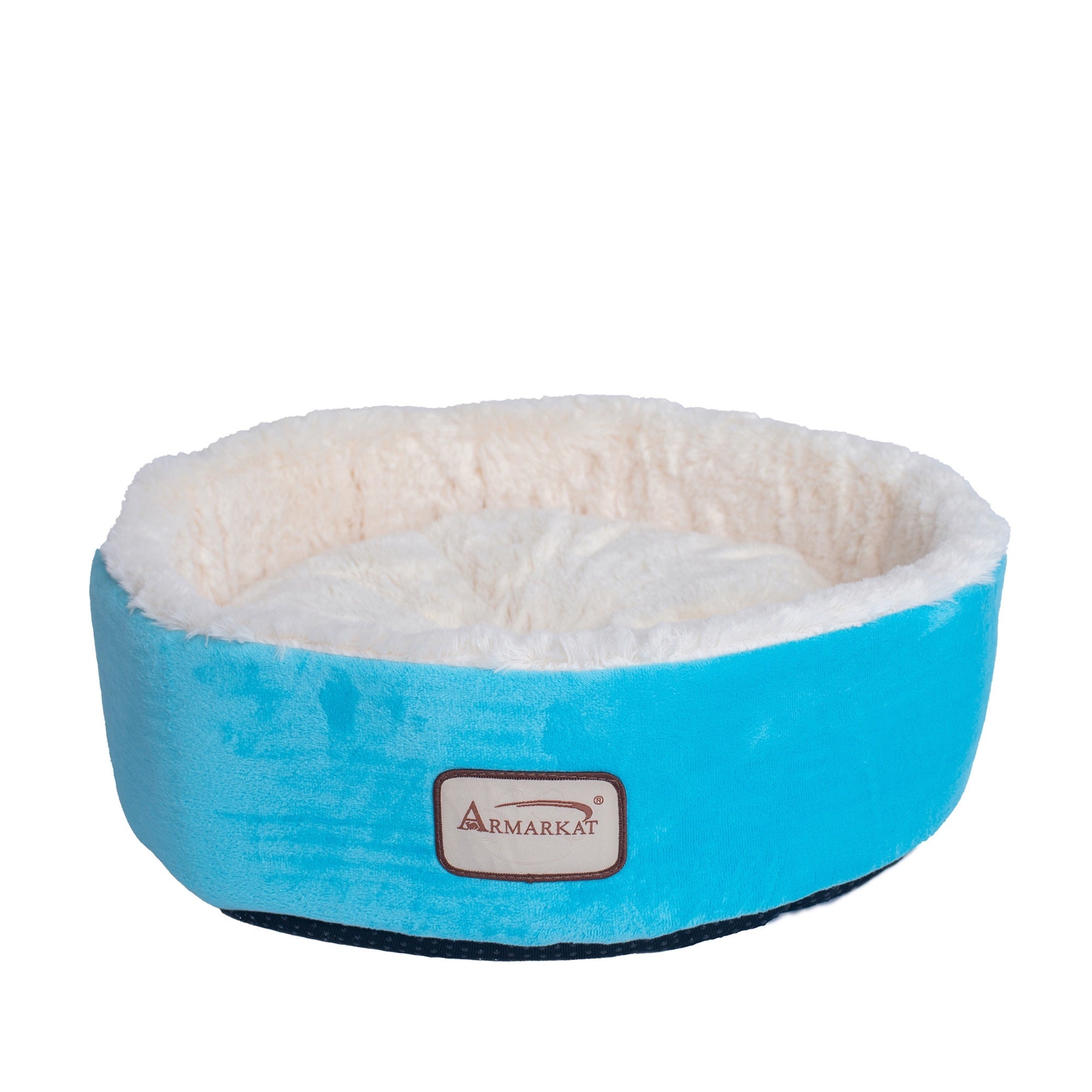 Armarkat 15in Soft Plush Round Donut Cat Bed