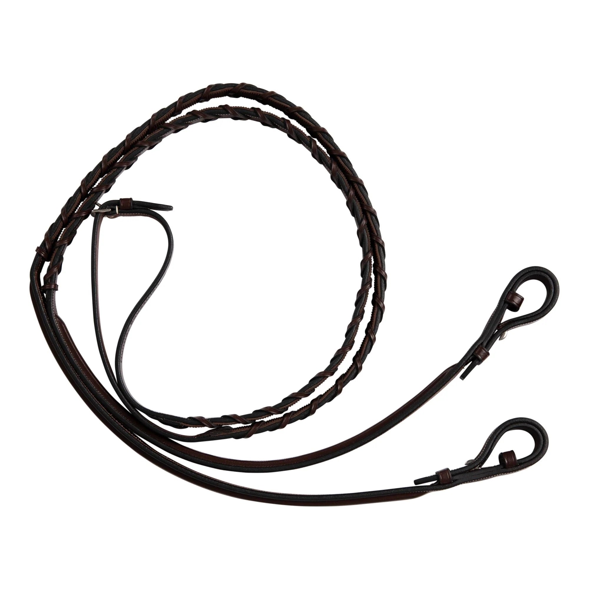 Huntley Fancy Stitch Rubber Laced Rein