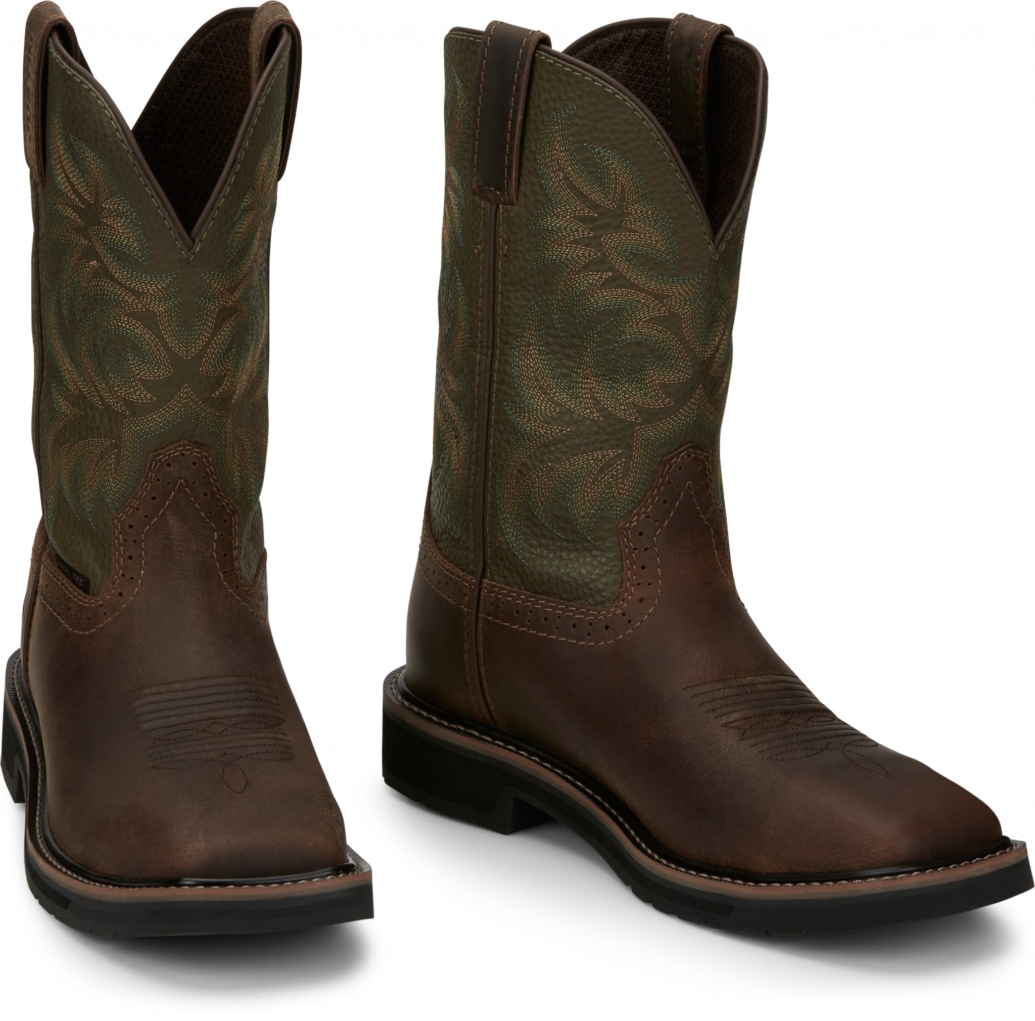 Justin Mens Driller 11" Steel Toe Boots