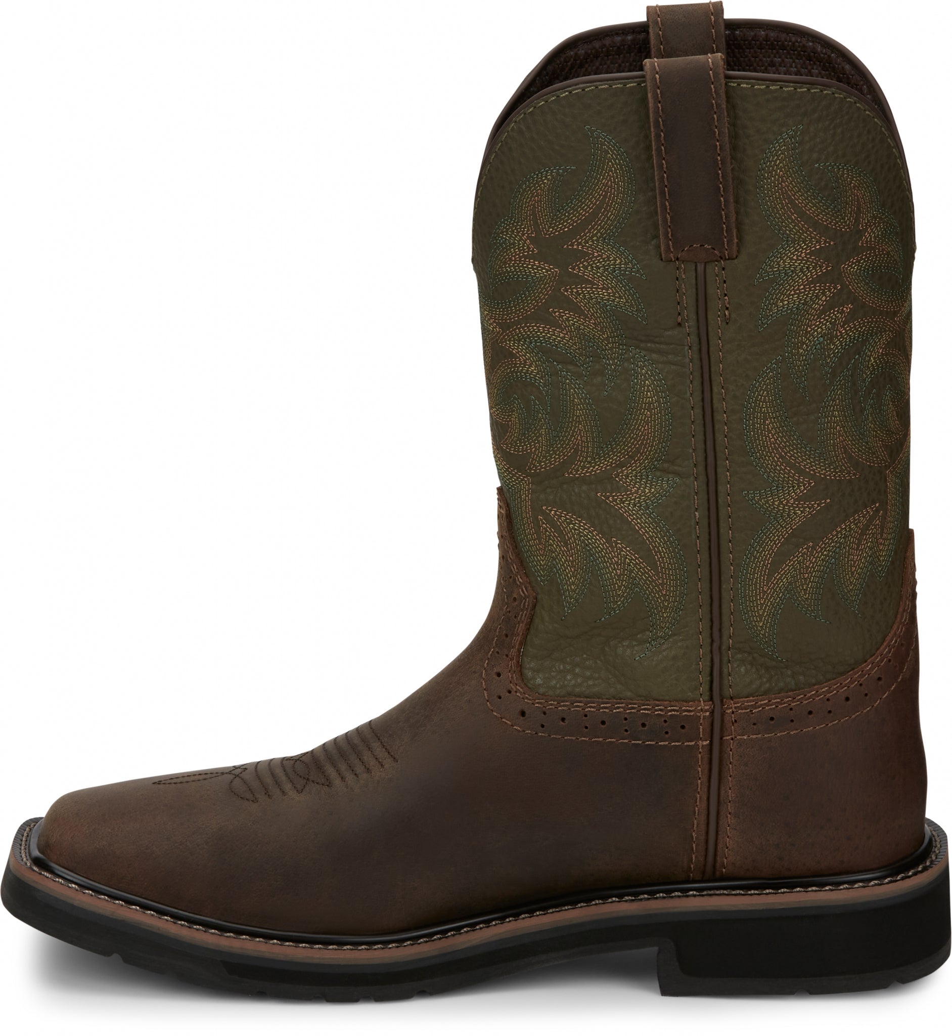 Justin Mens Driller 11" Steel Toe Boots