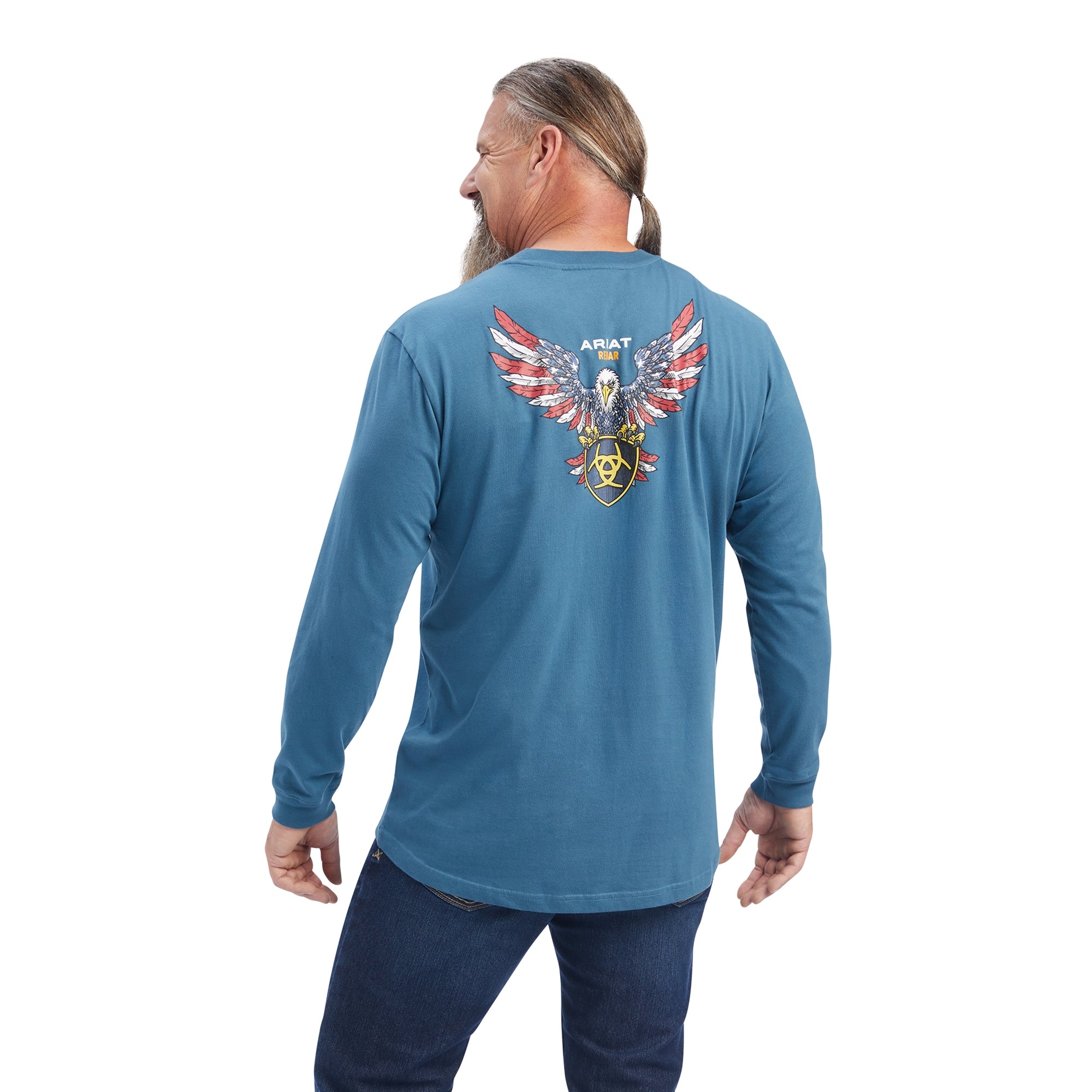 Ariat Mens Rebar Cotton Strong American Raptor T-Shirt
