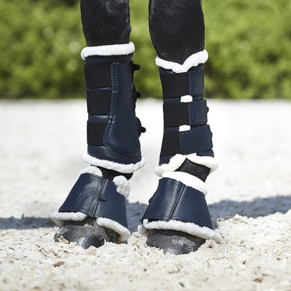 Horze Ghent Brushing Boots with Faux Fur