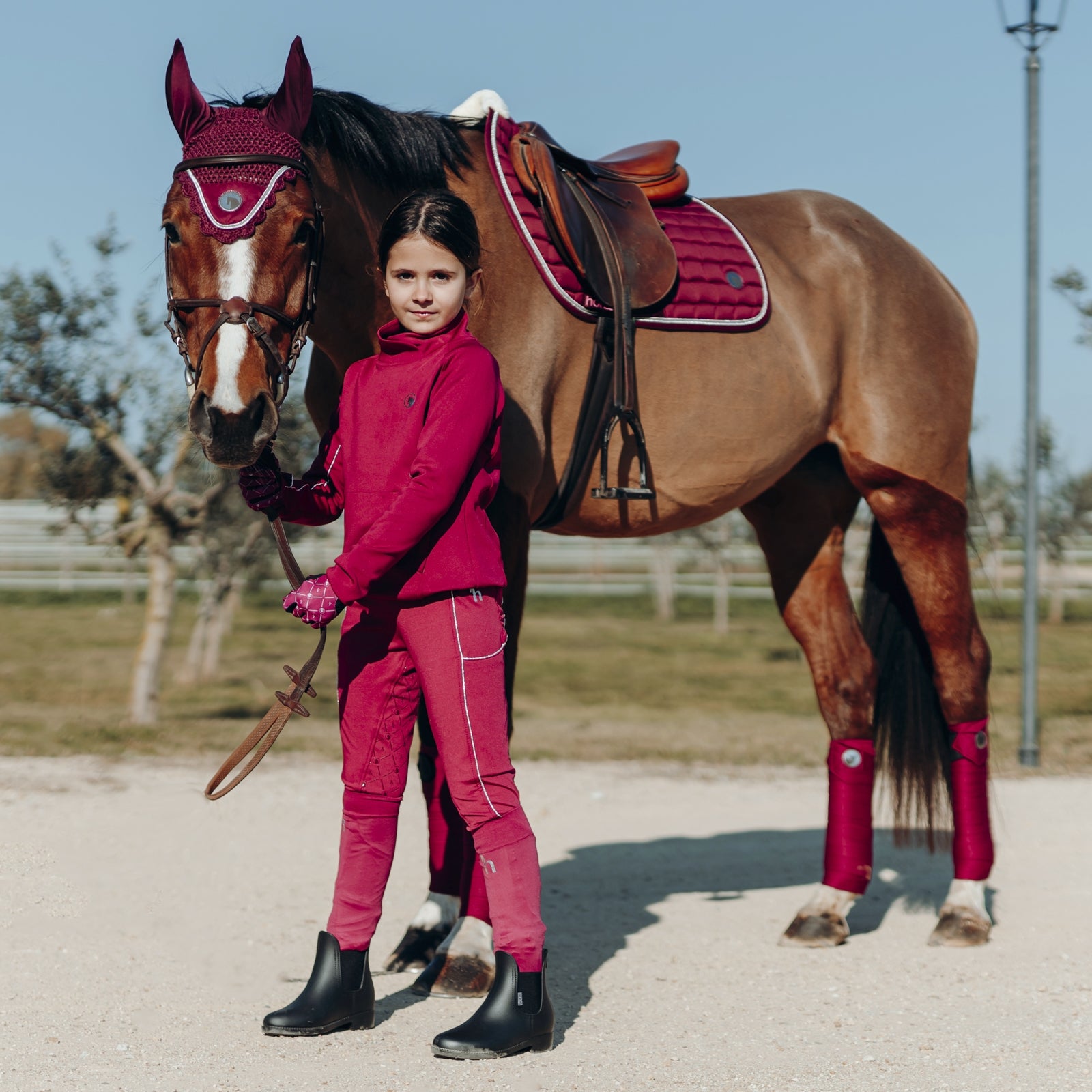 Horze Kids Ella Technical Turtle Neck Top