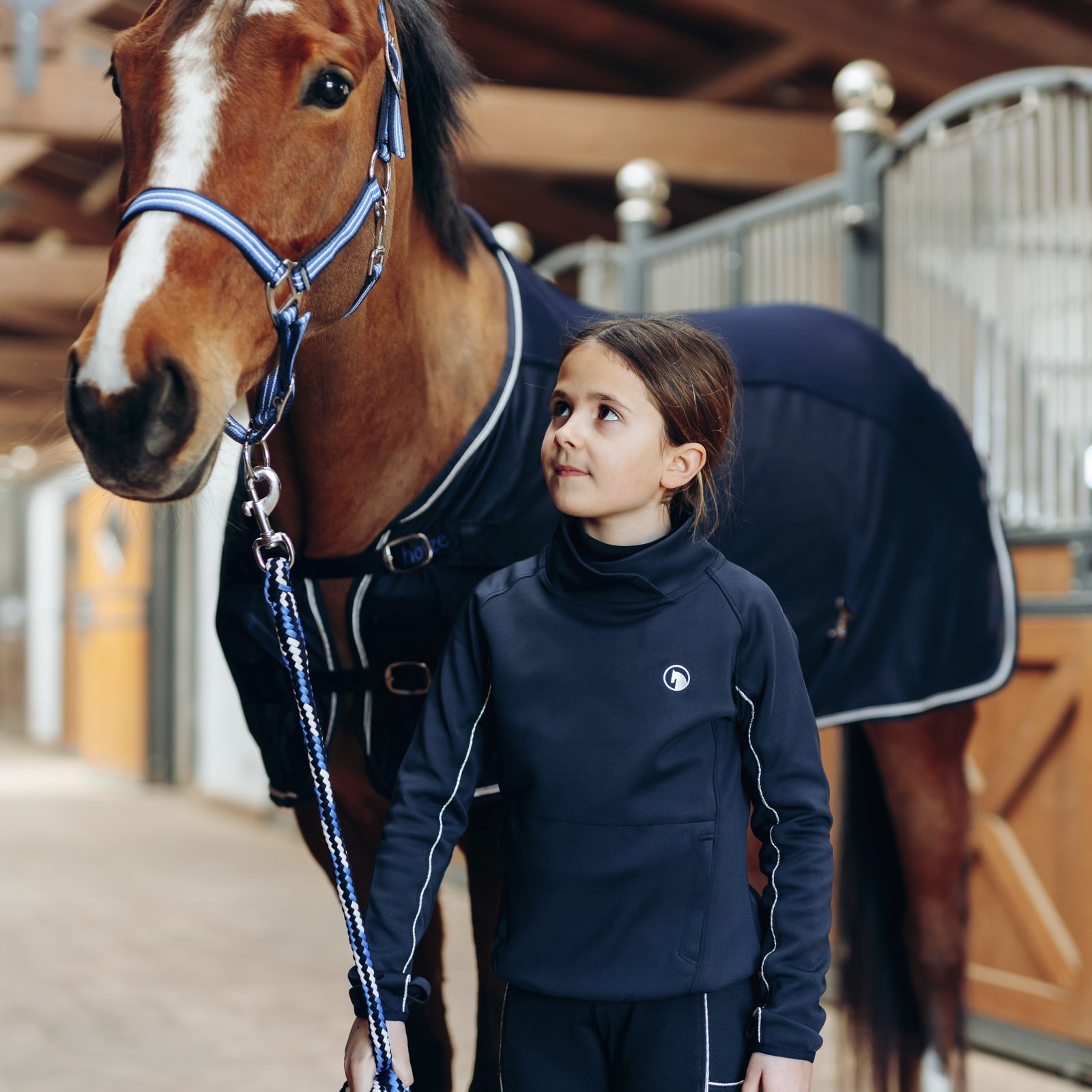 Horze Kids Ella Technical Turtle Neck Top