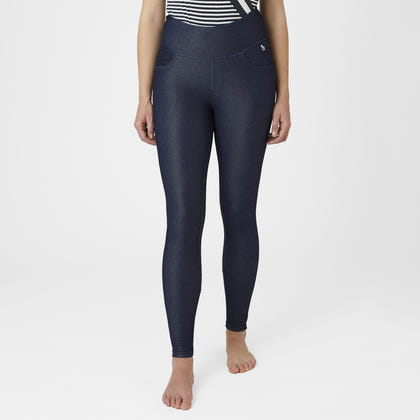 Horze Ladies Katia Denim Look Full Seat Tights