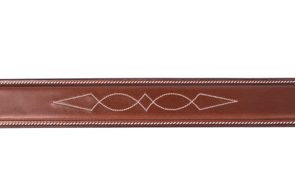 Huntley Sedgwick Fancy Stitched 1-3/8" Inch Wide Noseband