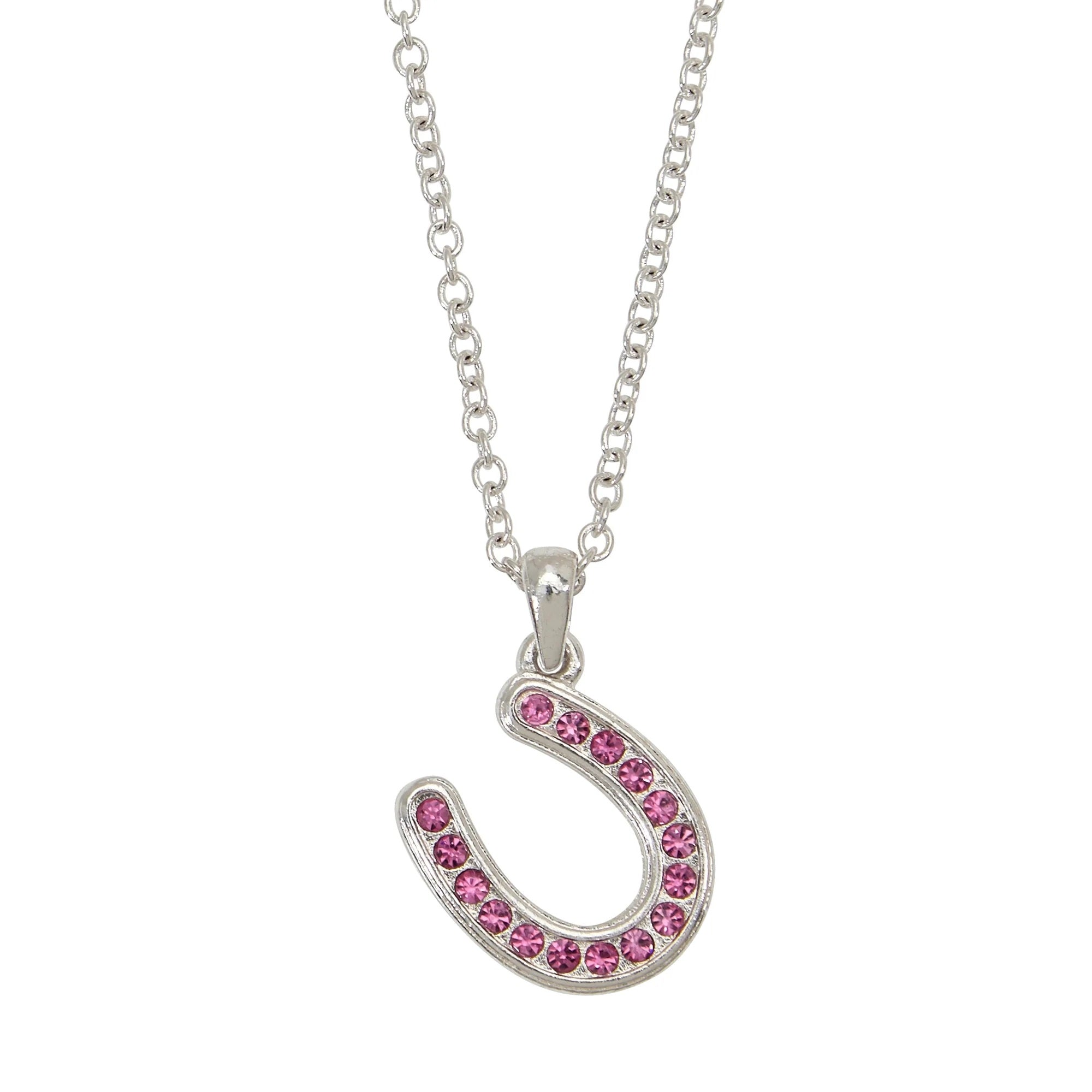 AWST Int'l Horseshoes Necklace with Colorful Cowboy Hat Box