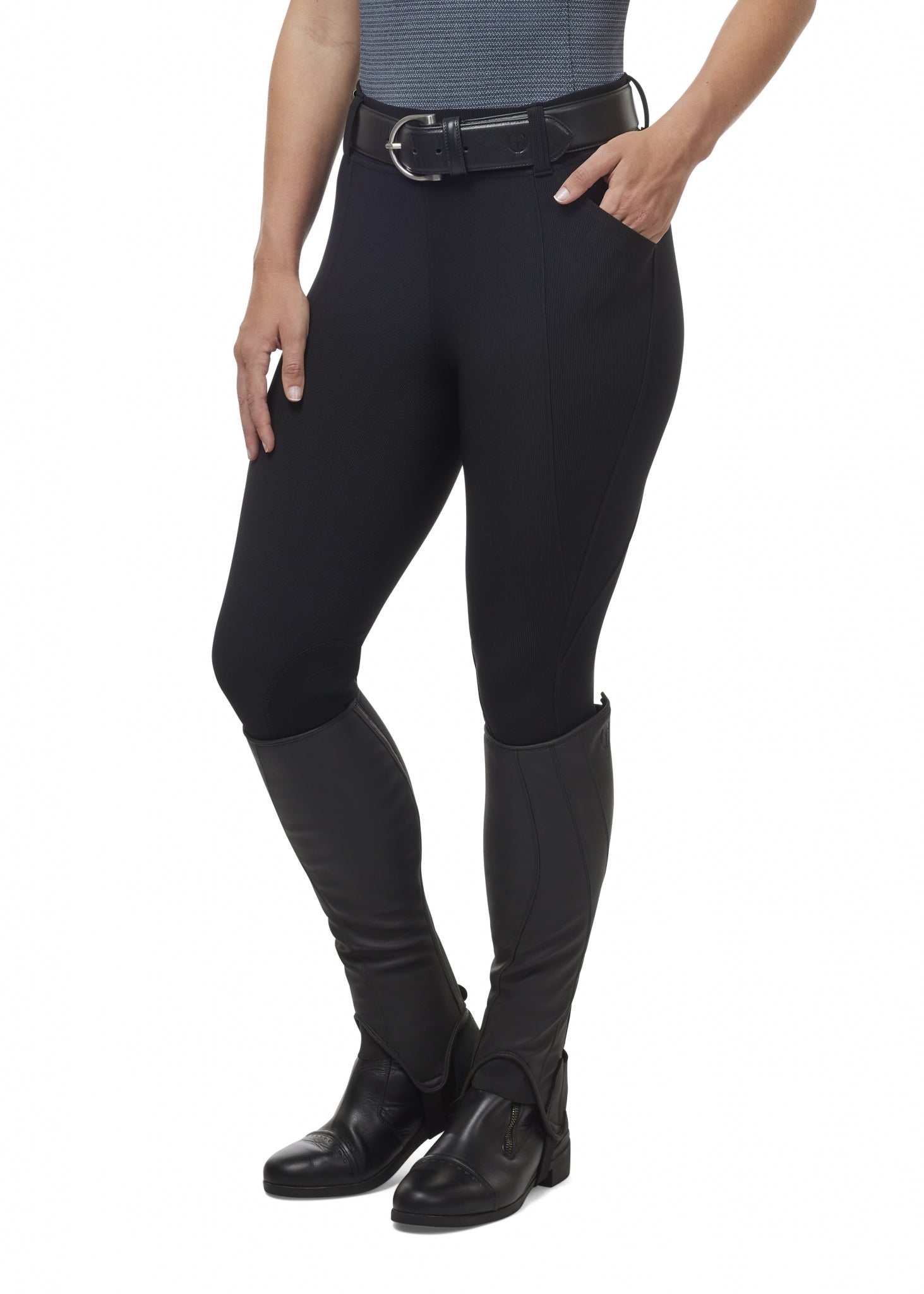 Kerrits Ladies Microcord Knee Patch Pocket Riding Tights