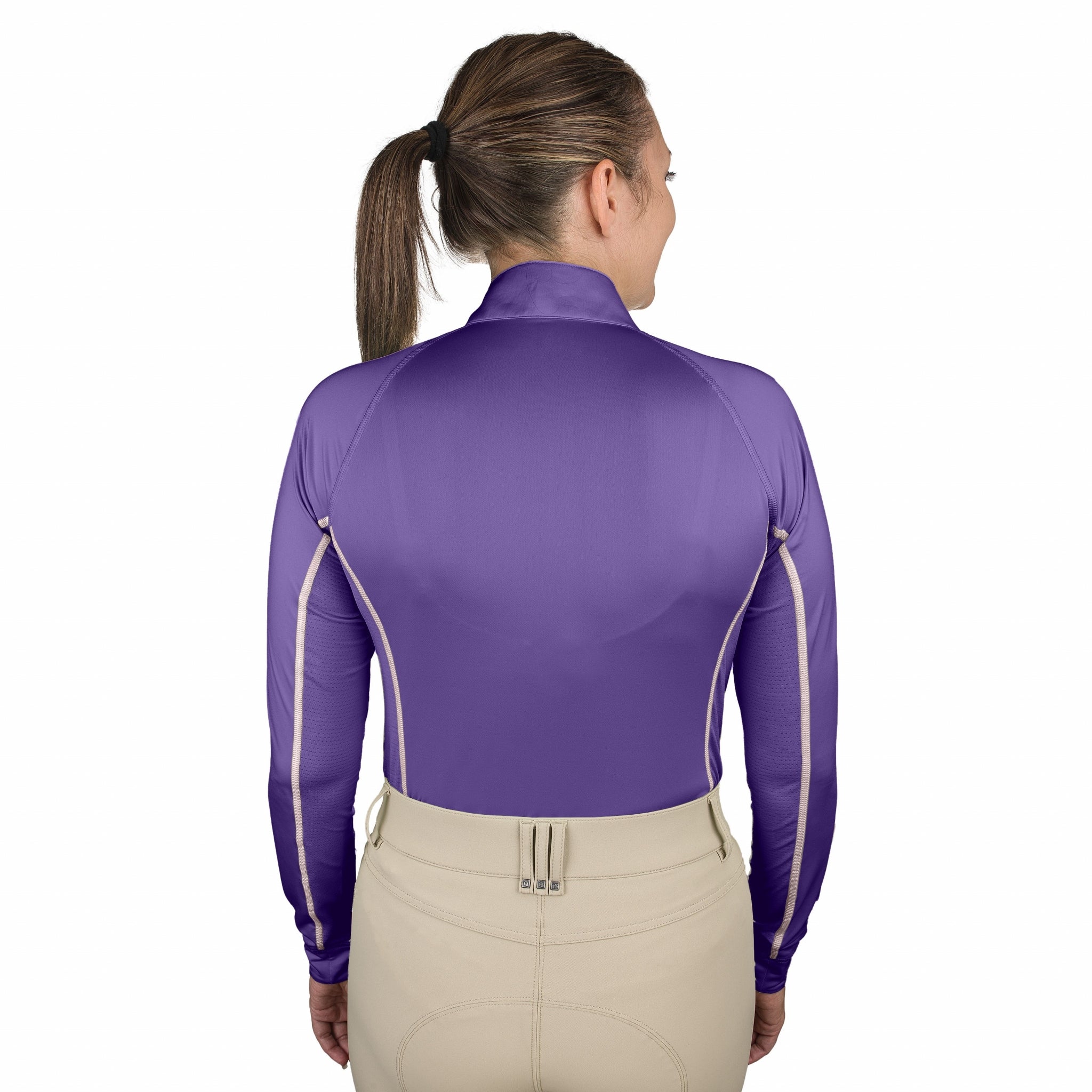 Romfh Ladies Core Quarter Zip Long Sleeve Solid Sun Shirt