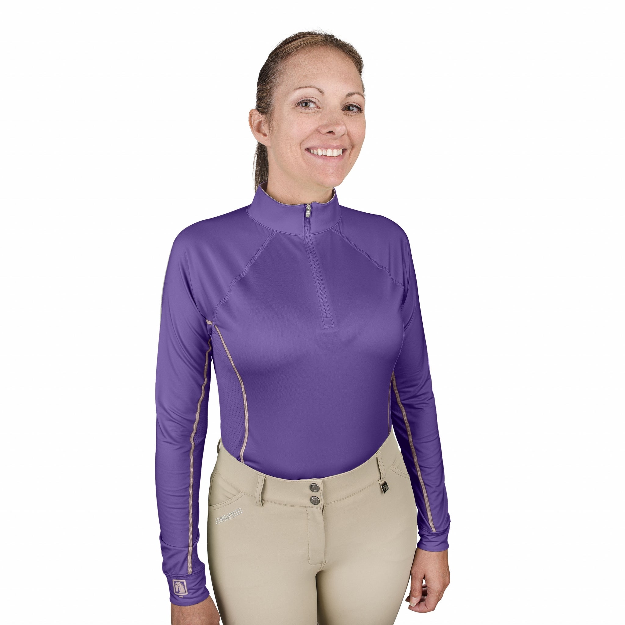 Romfh Ladies Core Quarter Zip Long Sleeve Solid Sun Shirt