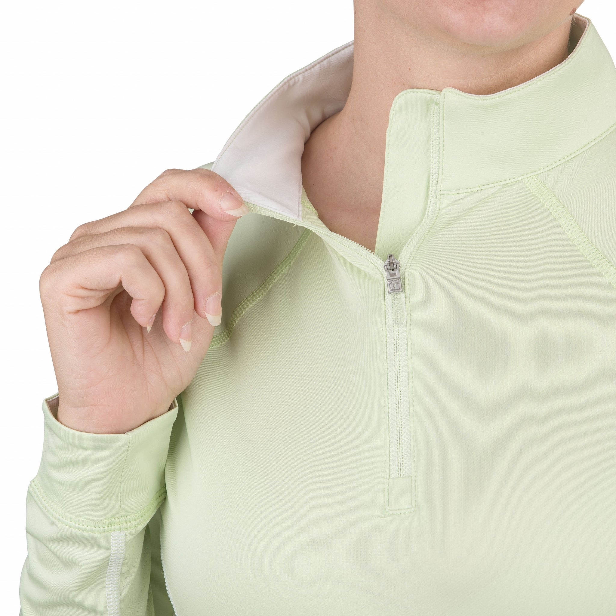 Romfh Ladies Core Quarter Zip Long Sleeve Solid Sun Shirt