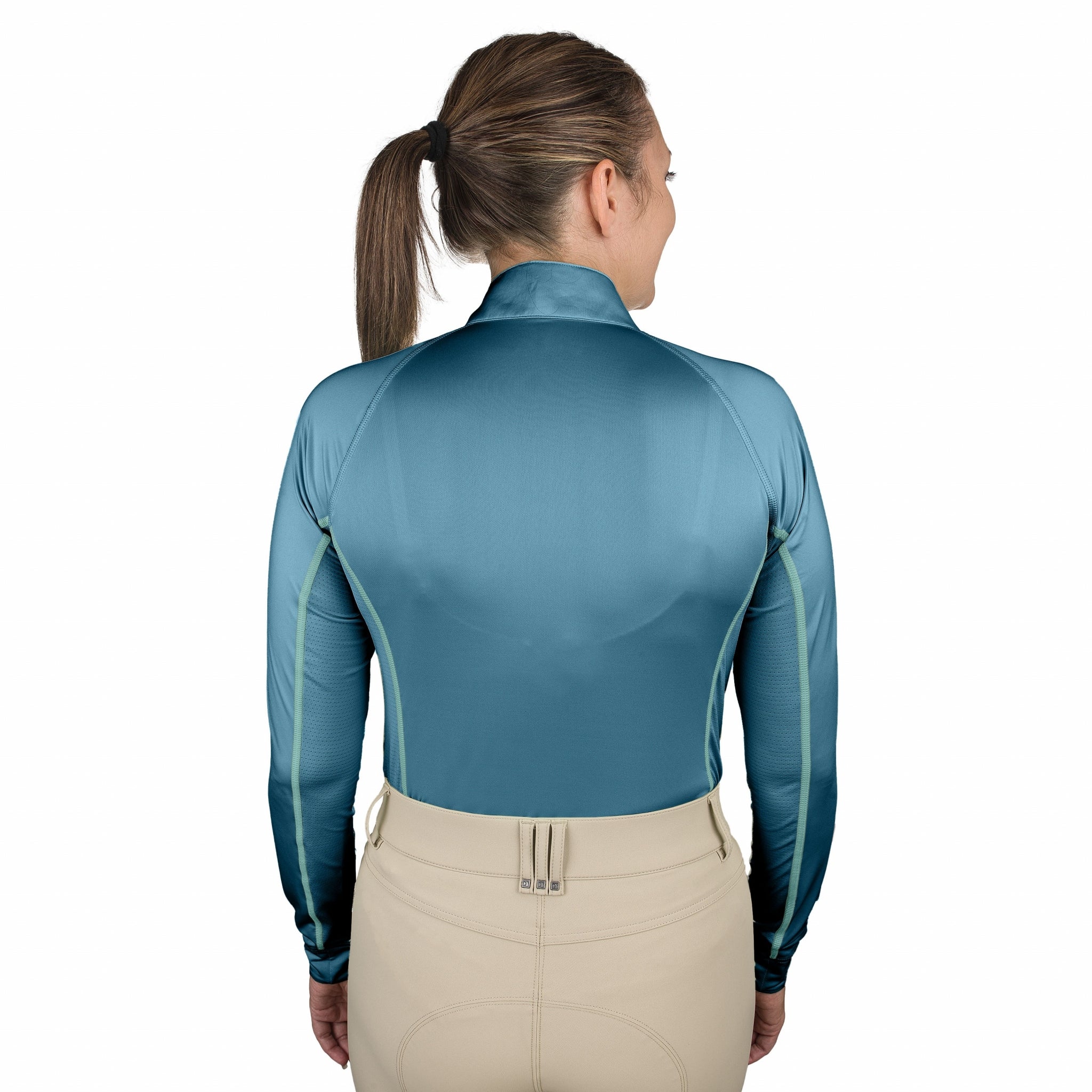 Romfh Ladies Core Quarter Zip Long Sleeve Solid Sun Shirt