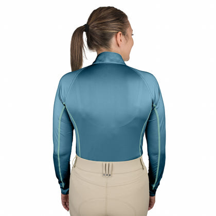 Romfh Ladies Core Quarter Zip Long Sleeve Solid Sun Shirt