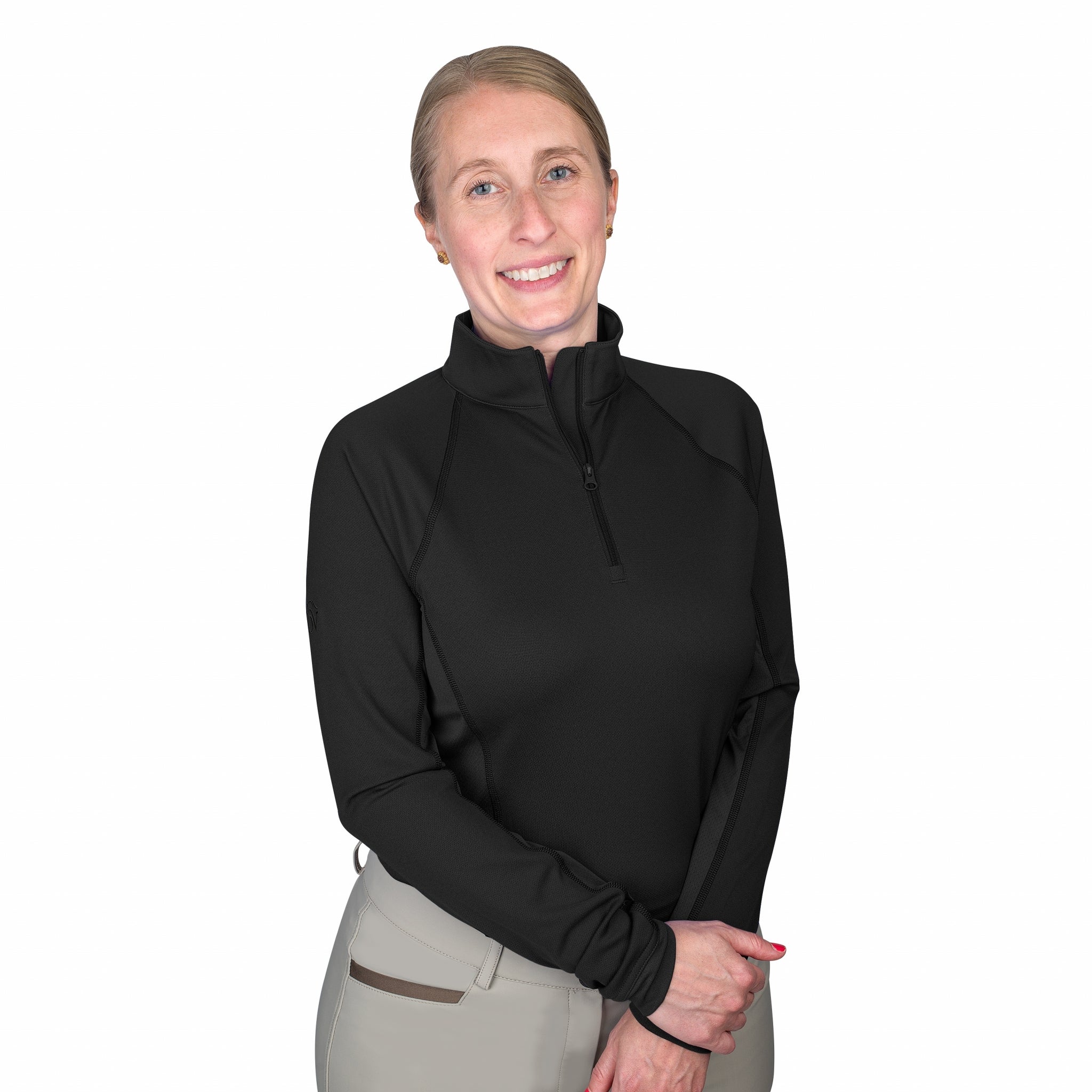 Ovation Ladies Quarter Zip Long Sleeve Sun Shirt