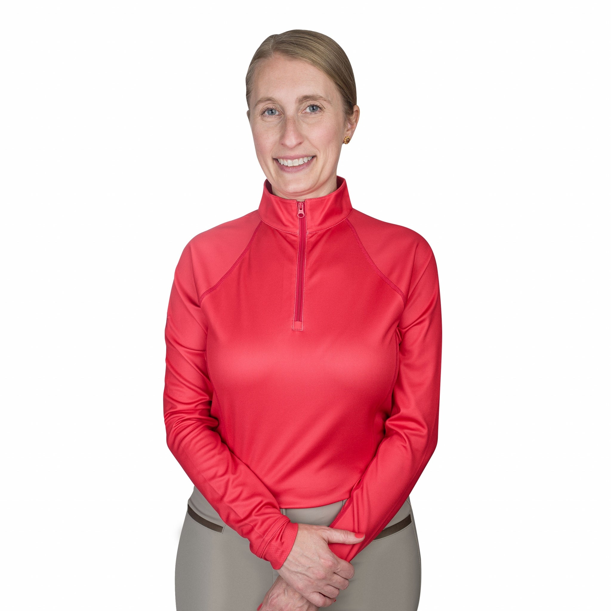 Ovation Ladies Quarter Zip Long Sleeve Sun Shirt
