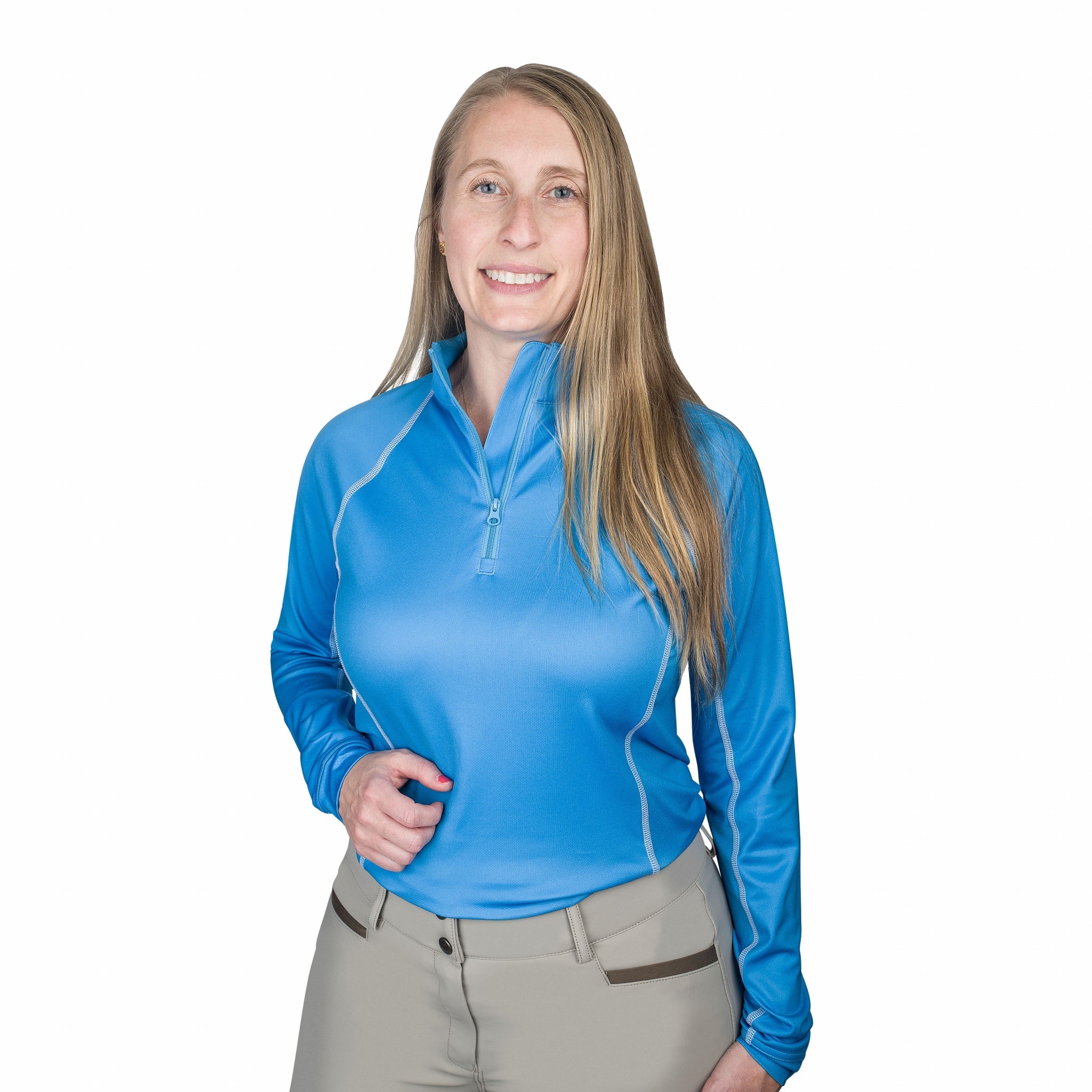 Ovation Ladies Quarter Zip Long Sleeve Sun Shirt