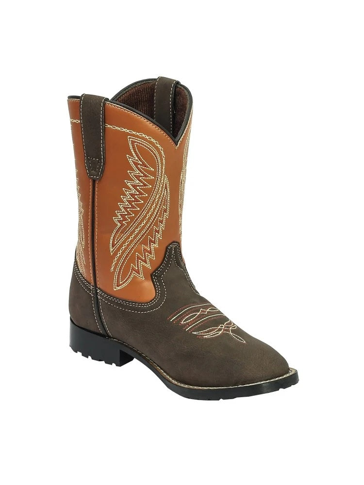 TuffRider Childrens Big Bend Rounded Toe Western Boots