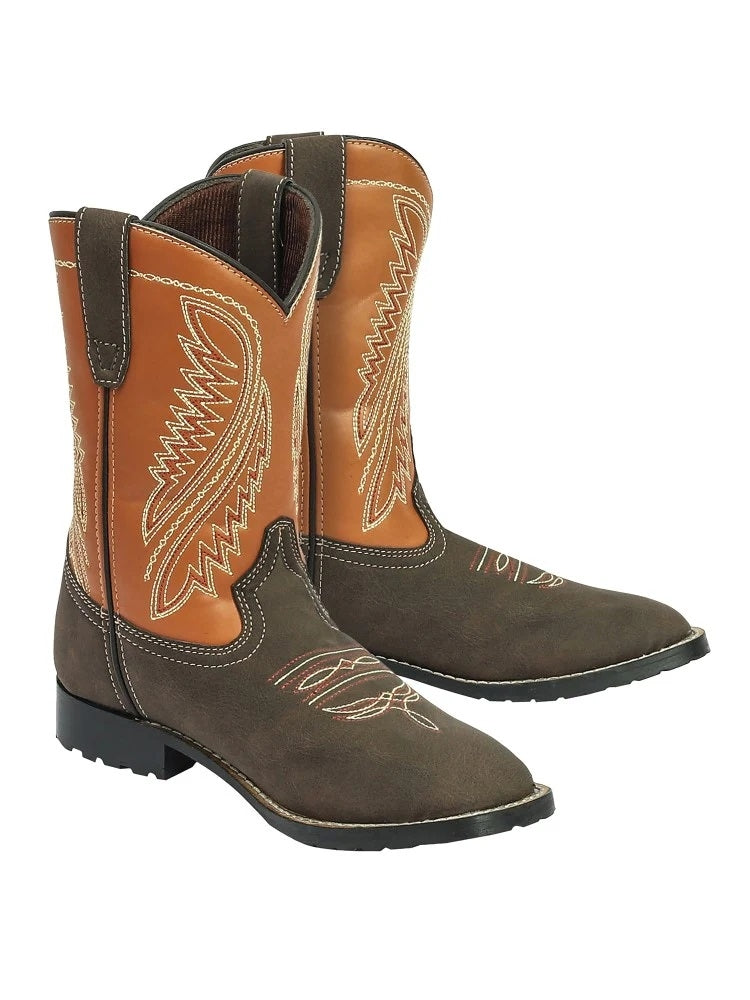 TuffRider Childrens Big Bend Rounded Toe Western Boots
